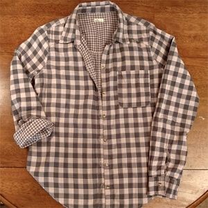 Pink Blue Check Shirt